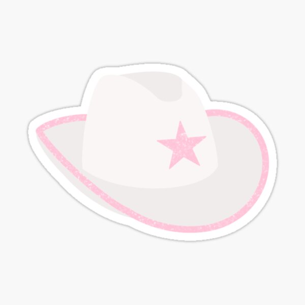 Premium Vector  Cartoon pink cowgirl hat with drawstring party hat cowboy  western theme wild west concept