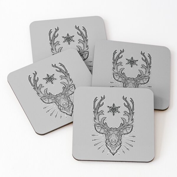 Item preview,  geometric reindeer with snowflake and arrows designed and sold by weilertsen.