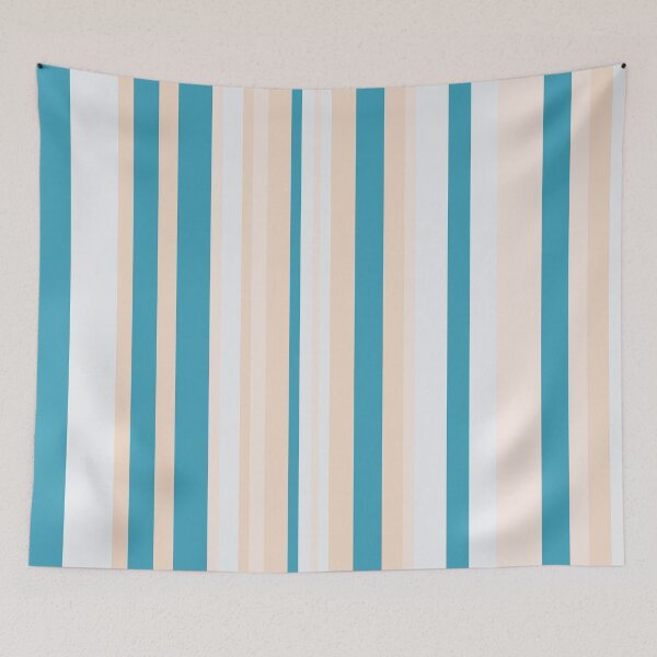 Item preview, Vintage Color Teal Stripes designed and sold by fontspree.