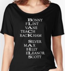Black Sails (White Text) Women's Relaxed Fit T-Shirt