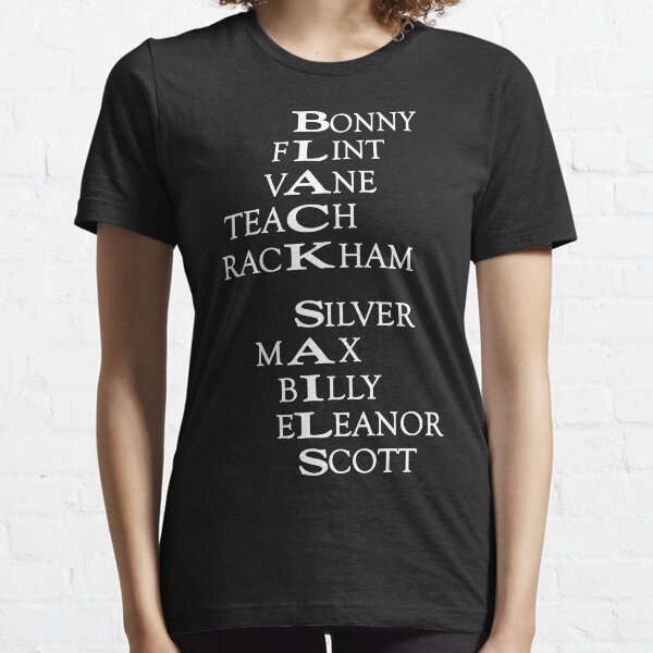 Black Sails (White Text) Essential T-Shirt