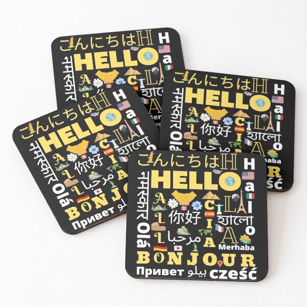 Item preview, Hello word in different languages designed and sold by HappinessWorld.