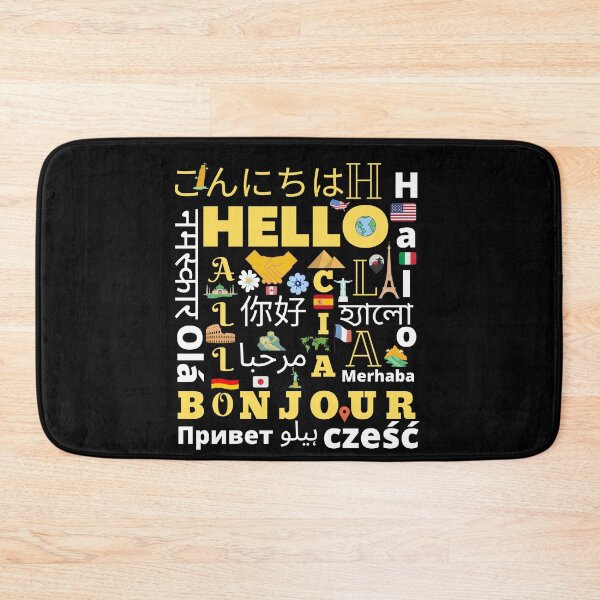 Item preview, Hello word in different languages designed and sold by HappinessWorld.