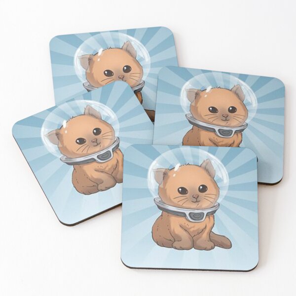 keep calm kitty Coasters (Set of 4)