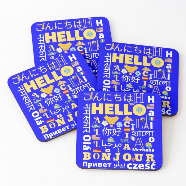 Item preview, Hello word in different languages designed and sold by HappinessWorld.