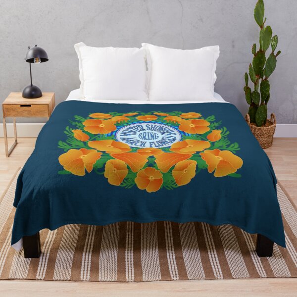 Item preview, Winter Showers Bring March Flowers- California Poppy Superbloom designed and sold by spatiumnatura.