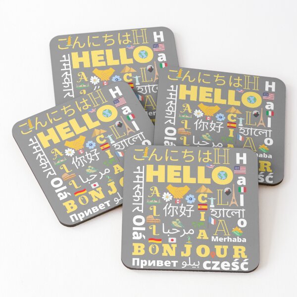 Item preview, Hello word in different languages designed and sold by HappinessWorld.