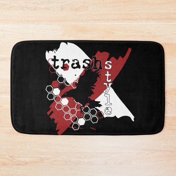 Item preview, Trash polka style black red white raven crow designed and sold by DarkDesign69.