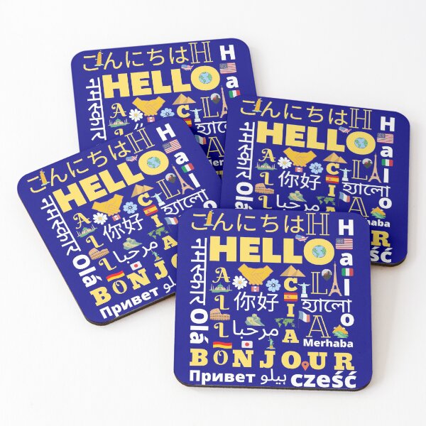 Item preview, Hello word in different languages designed and sold by HappinessWorld.