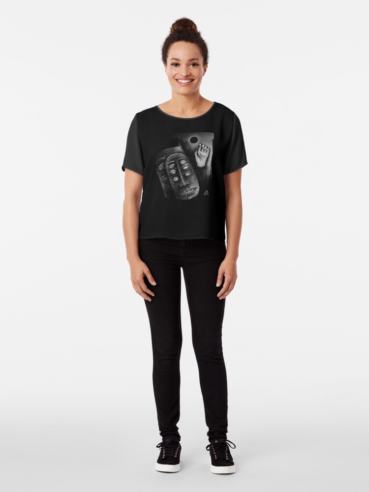 Alternate view of Nero #1 Chiffon Top
