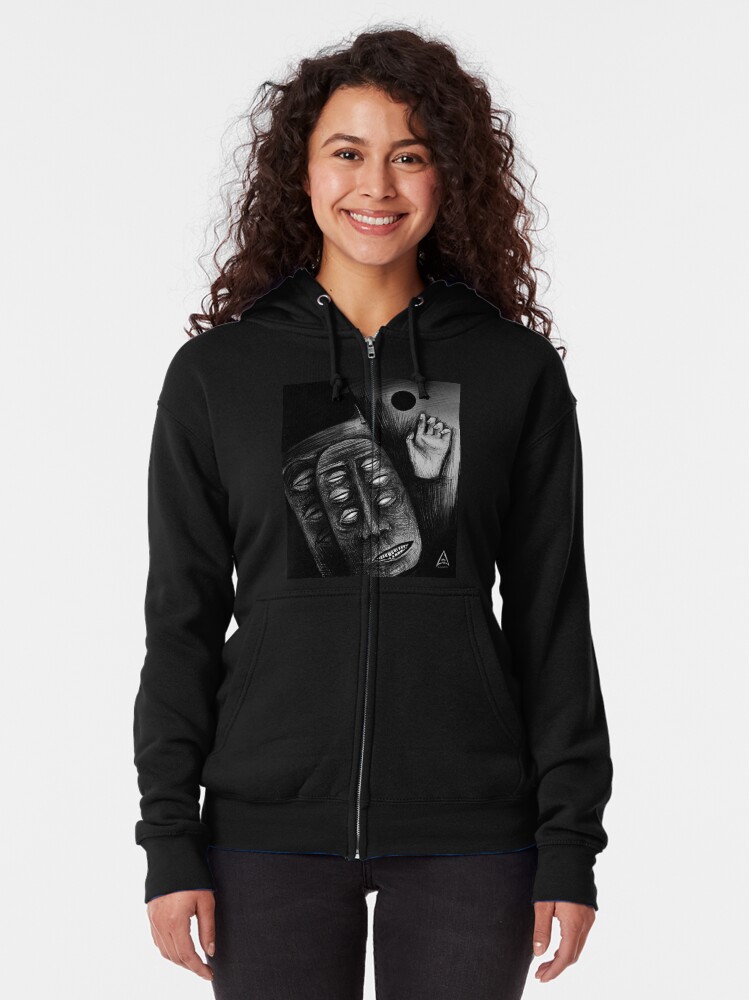 Alternate view of Nero #1 Zipped Hoodie