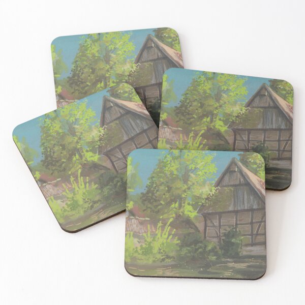 Item preview, Open-air museum Münster, architectural study in gouache designed and sold by Daria Berndt.