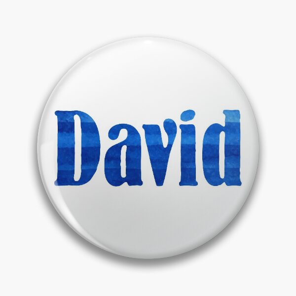 Item preview, David boys name in blue watercolor design designed and sold by ComicKitsch.