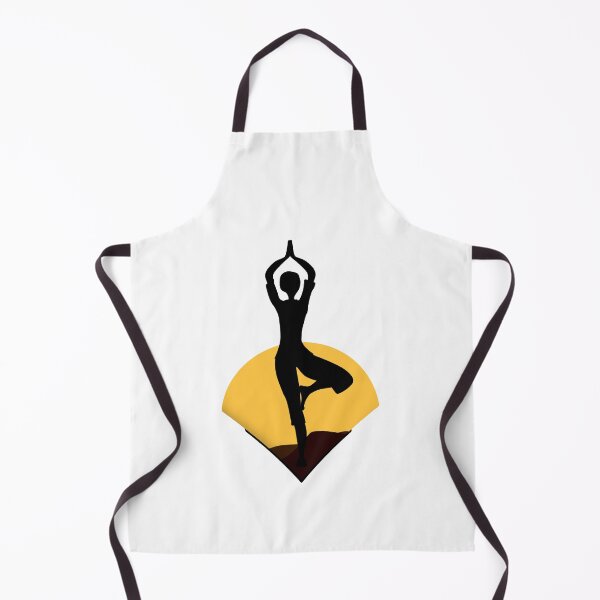 Item preview, Yoga Tree Pose with Sunrise Background designed and sold by deepakrode7.