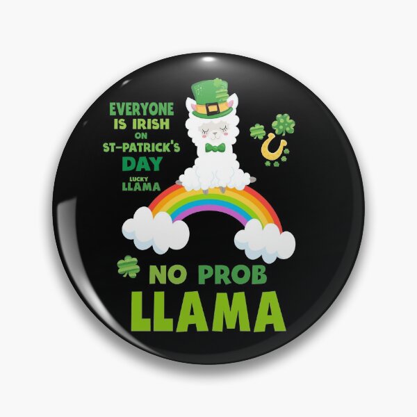 Item preview, St. Patricks Day Llama Custom designed and sold by Dr.YesOrNo.