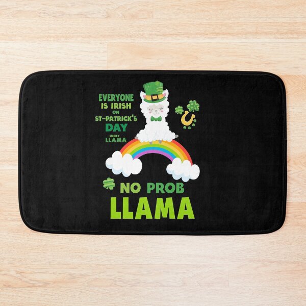 Item preview, St. Patricks Day Llama Custom designed and sold by Dr.YesOrNo.