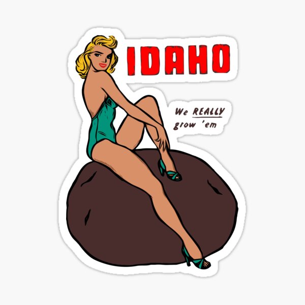 Artikel-Vorschau von Vintage Idaho Kartoffel Pinup Mädchen, designt und verkauft von NationalVintage.