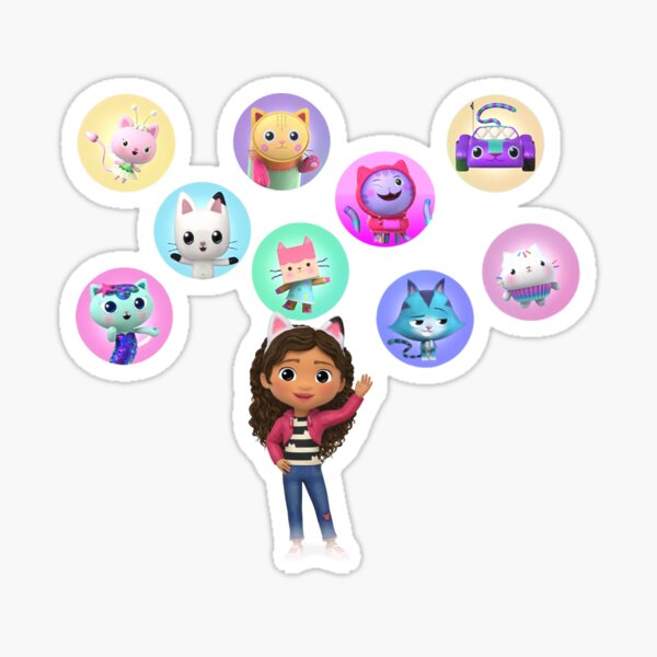Gabby Dollhouse Funny Stickers Redbubble