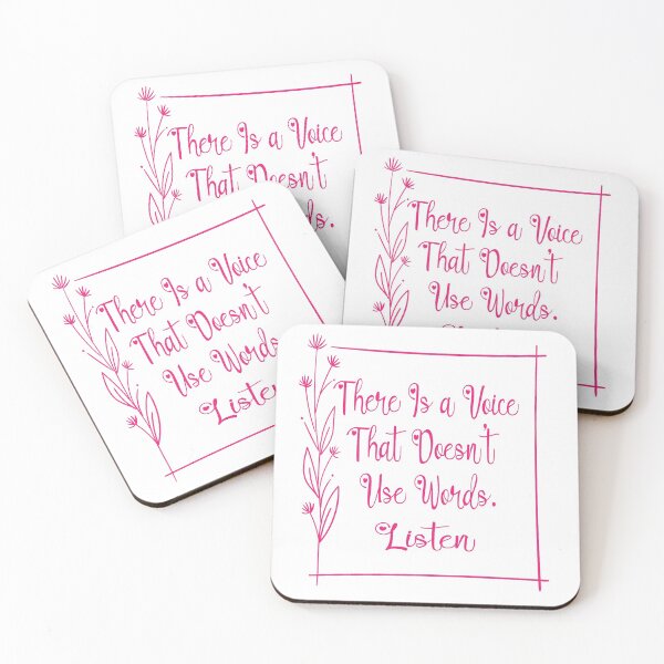 Item preview, There Is a Voice That Doesn't Use Words Stickers and Phone cases designed and sold by ILIA ILO.