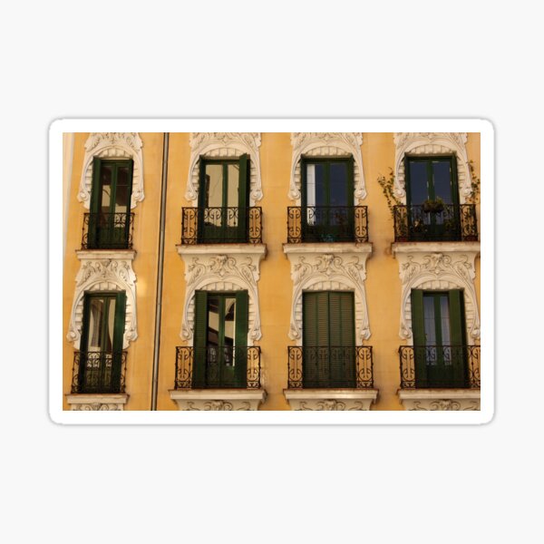Madrid windows Sticker