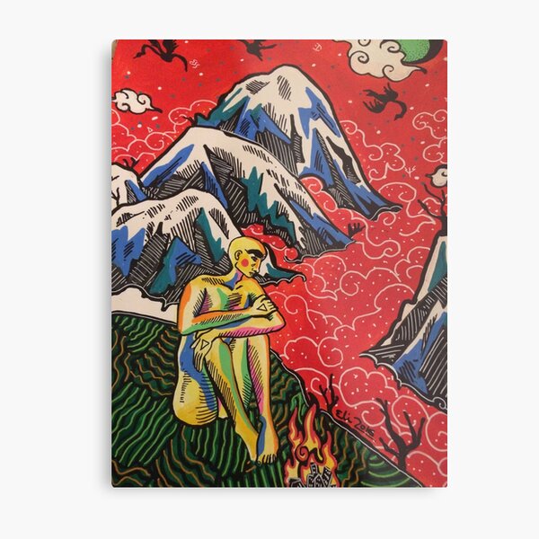 Of the bestial hunger. Metal Print