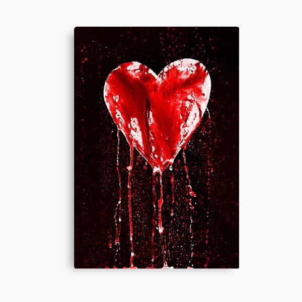 HEARTBROKEN  Canvas Print for Sale by johnnyssandart