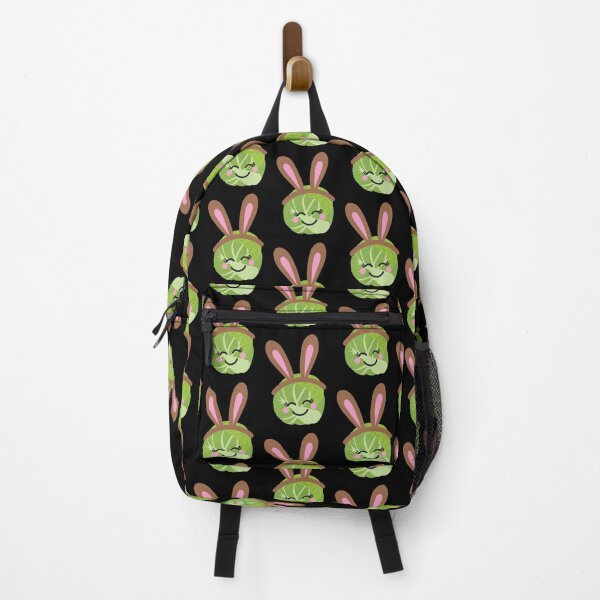 Item preview, Bunny Ears Brussels Sprout - Black designed and sold by VicEllisArt.