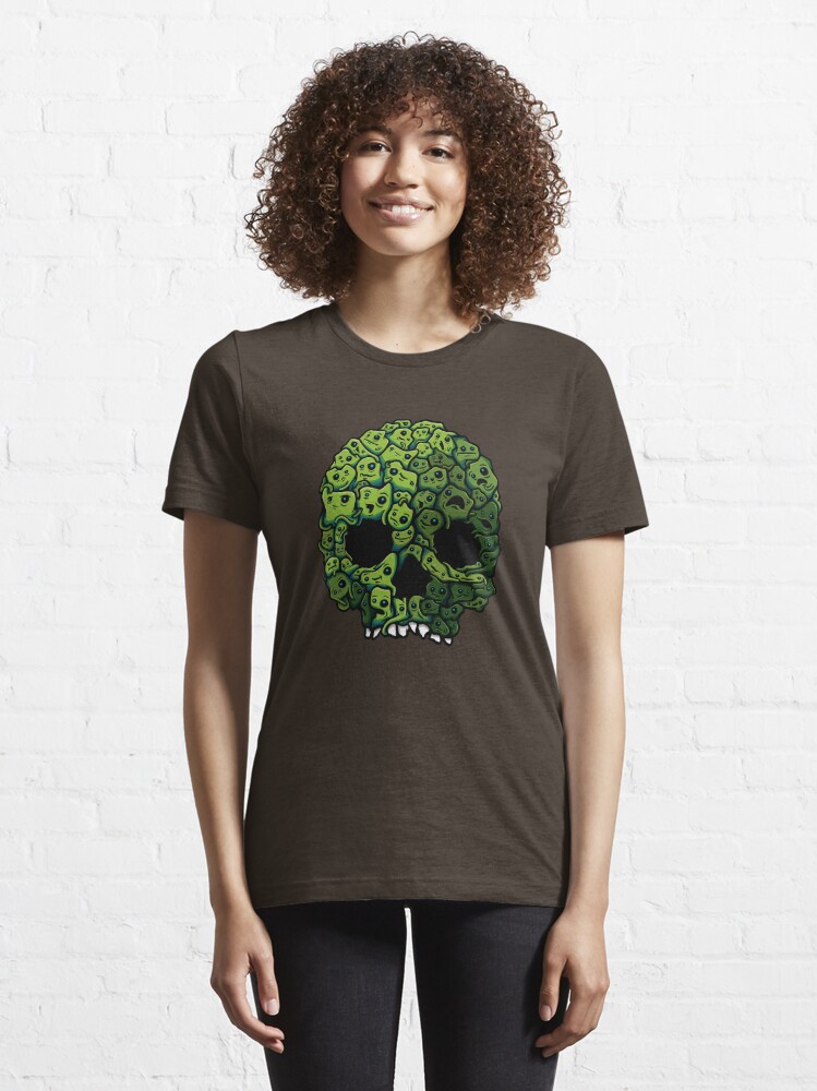 Alternate view of Green Skull Essential T-Shirt