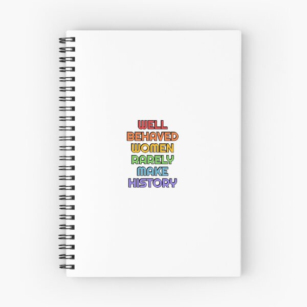 Item preview, Well behaved women rarely make history - womens day rainbow slogan designed and sold by Inspirationmotivation.