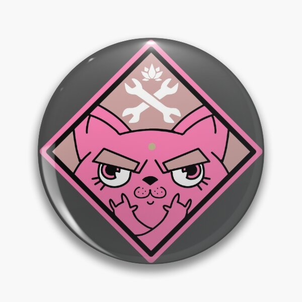 Item preview, Apex Legends - Rampart Cat Sticker Pink designed and sold by Ninja Design Inc.