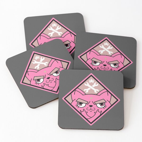 Item preview, Apex Legends - Rampart Cat Sticker Pink designed and sold by Ninja Design Inc.