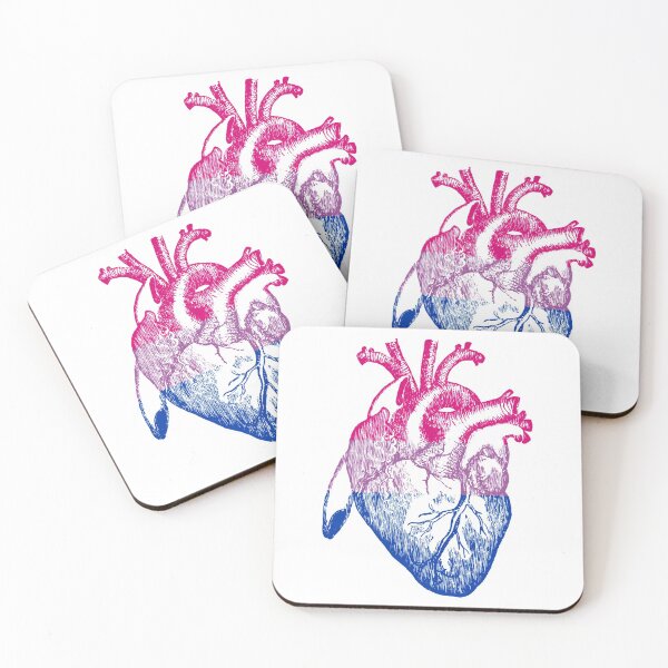 Item preview, Bi Heart - Bisexual Pride Flag Heart Stickers and Shirts designed and sold by itswillharris.