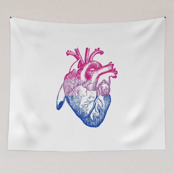 Item preview, Bi Heart - Bisexual Pride Flag Heart Stickers and Shirts designed and sold by itswillharris.