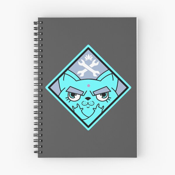 Item preview, Apex Legends - Rampart Cat Sticker Blue designed and sold by Ninja Design Inc.