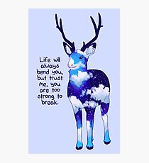"You Are Too Strong to Break" Night Sky Deer Photographic Print