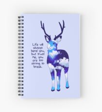 Cuaderno de espiral "Eres muy fuerte para romper" Night Sky Deer