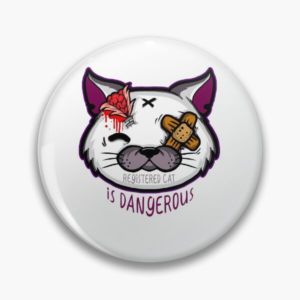 Item preview, Registered cat is dangerous designed and sold by FashionClouds.