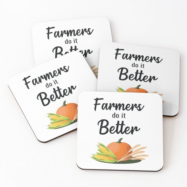 Item preview, Farmers Do It Better - Black Text with Corn, Wheat and Pumpkin designed and sold by TheMajesticGoat.
