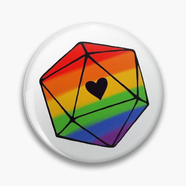 Artikelvorschau, D20 und Regenbogen Homosexuell Stolz entworfen und verkauft von Miranda Fields.