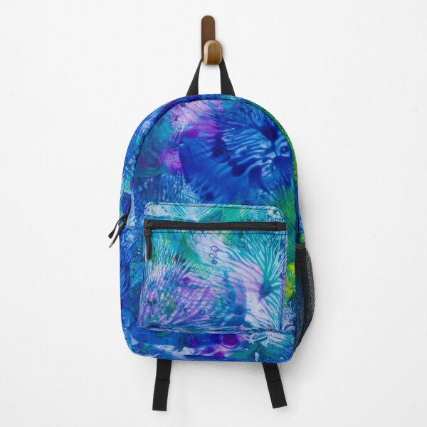 Item preview, Abstract Floral Watercolor with blue, purple, and yellow. designed and sold by KinsleyCole.