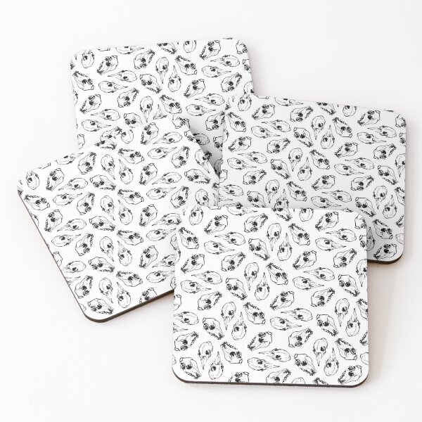 Item preview, White Animal Skull Pattern - Sketch Collection designed and sold by Daria Berndt.