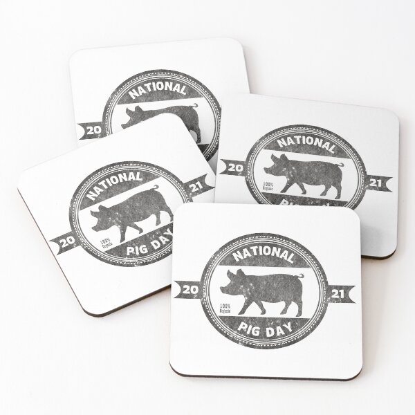Item preview, National Pig Day 2021- black designed and sold by dcoxdesigns.