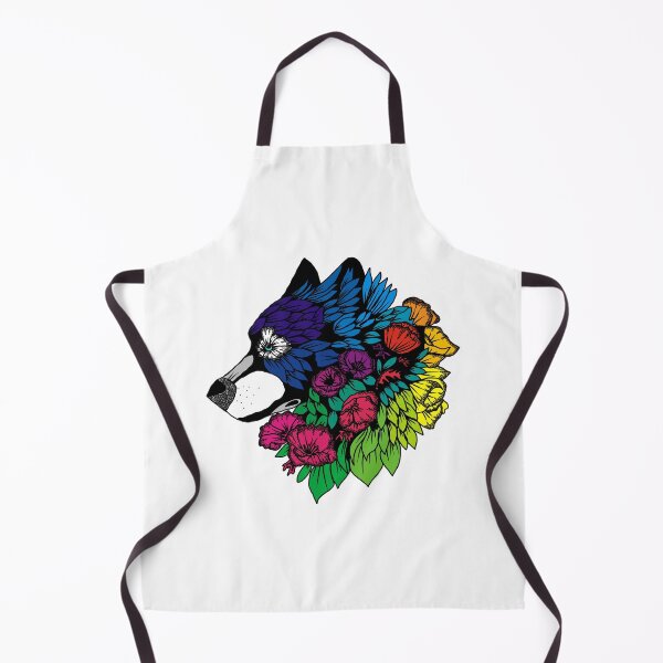 Item preview, Floral wolf designed and sold by Ducky00x.