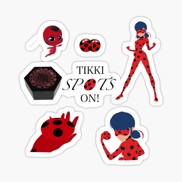 miraculous ladybug tikki stickers redbubble