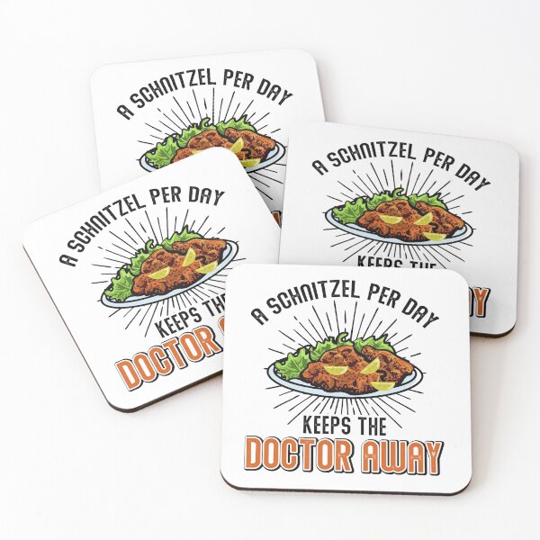 Item preview, a schnitzel per day keeps the doctor away designed and sold by Pixelstory.