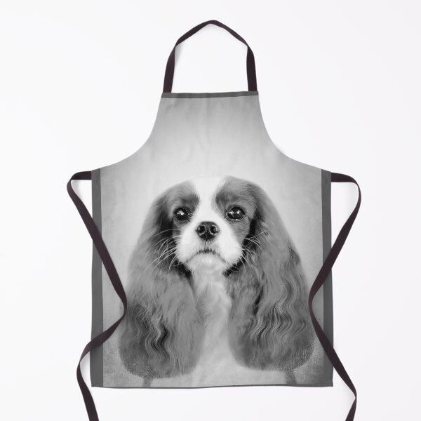 Item preview, Cavalier King Charles Spaniel dog - BW Vintage - D70 designed and sold by DecoVintage.