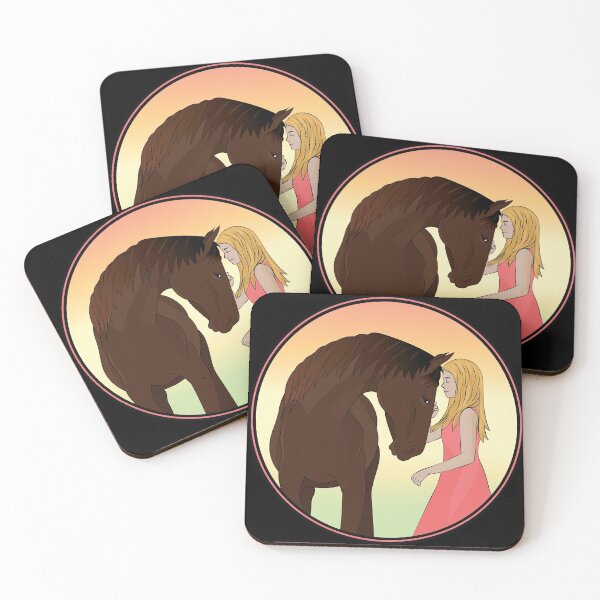 Item preview, Girl With a Horse Equestrian designed and sold by TheInkElephant.