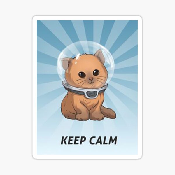 "Keep Calm Kitty" Sticker