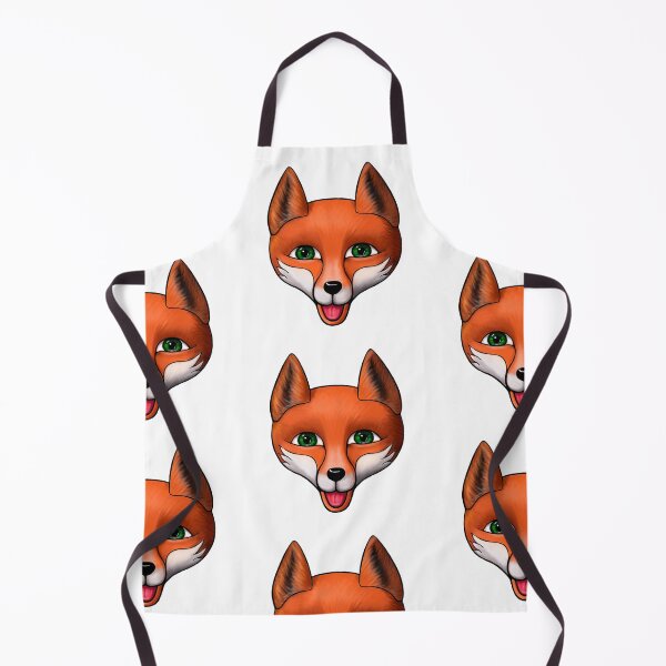 Item preview, cartoon head of a laughing red fox designed and sold by nataliavavilina.