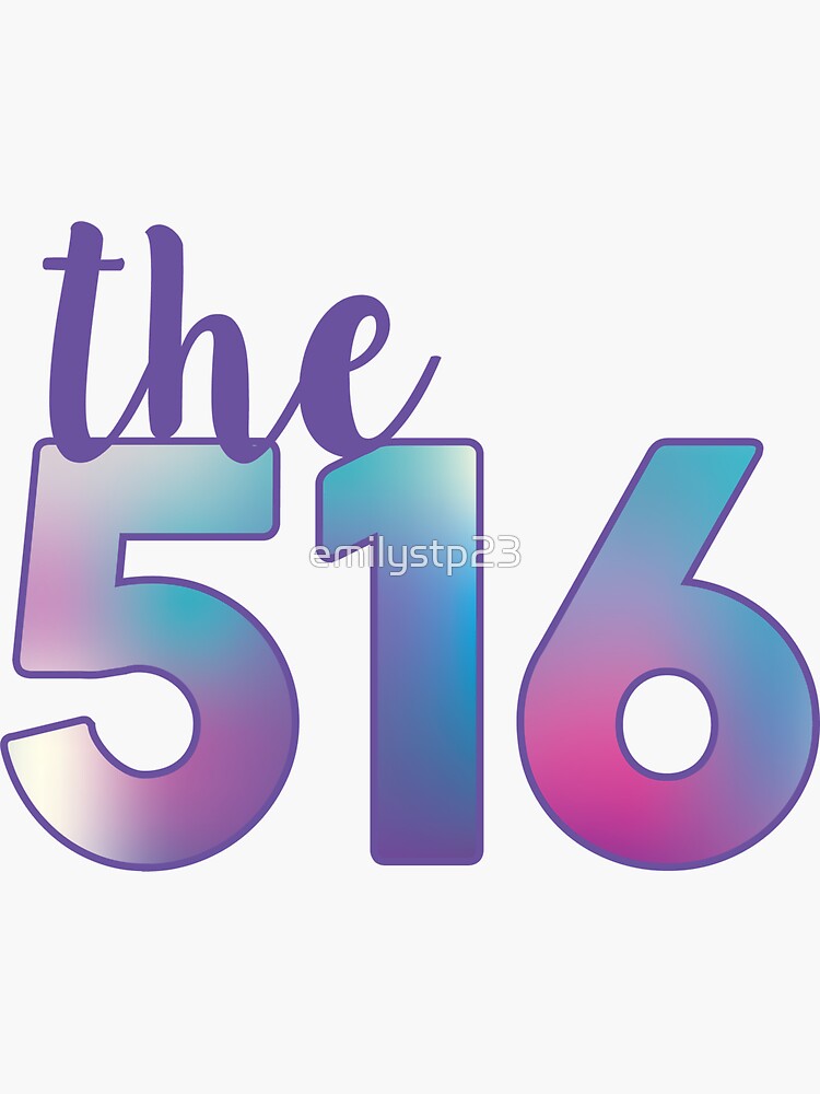The 516 Area Code Sticker By Emilystp23 Redbubble the-516-area-code-sticker-by-emilystp23-redbubble